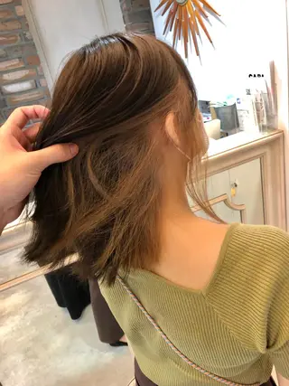 ミディアム カラー デザインカラー🎨 下北沢 / 磯部のヘアスタイル