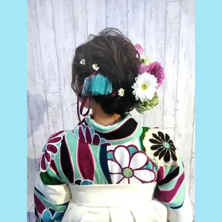 セミロング カラー パーマ ヘアアレンジ キッズ ネイル HIME. **ヒメドットのヘアスタイル