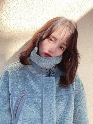 ミディアム カラー ヘアアレンジ 天神レイヤーカット No.1💖マユカのヘアスタイル