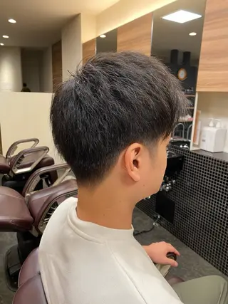 ショート メンズ メンズパーマモデル 大募集中のヘアスタイル