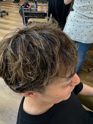カラー パーマ メンズ 大久保 藍梨のヘアスタイル