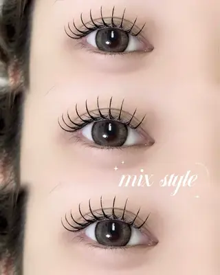 マツエク・マツパ 大阪福島🎀るのん 韓国束感マツエク🧁のマツエク・マツパデザイン
