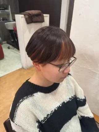 ショート 透明感カラー特化若山 結愛のヘアスタイル