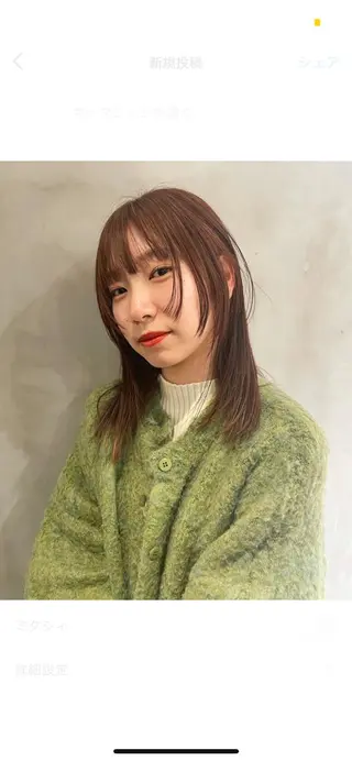 ミディアム HIBIKI/原宿 ハッシュカット🪄のヘアスタイル