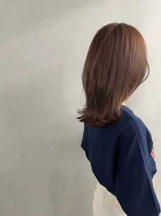 ミディアム カラー パーマ ヘアアレンジ メンズ キッズ ネイル マツエク・マツパ アイブロウ #tag 稗田綾加のヘアスタイル