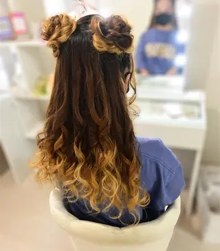 ヘアアレンジ 麻優 ヘアセットのヘアスタイル