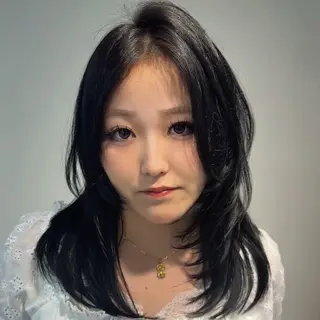 ミディアム 【韓国✖️透明感】 🇰🇷SOGO🩶のヘアスタイル