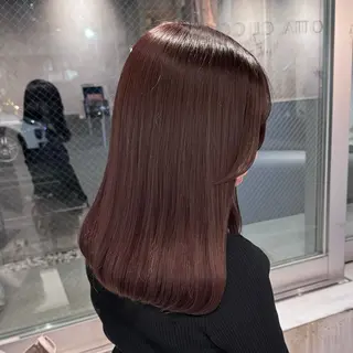 セミロング カラー miyu /トレンド カラー×艶髪のヘアスタイル