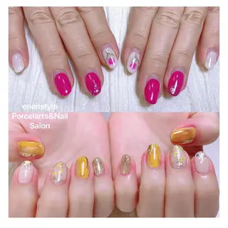 ミディアム ネイル 🐾enen style 🐾のネイルデザイン
