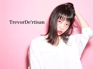 ミディアム カラー ヘアアレンジ ハイライト、レイヤー カット/西梅田/中西のヘアスタイル