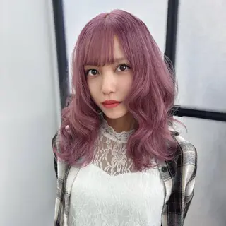 セミロング カラー Ren. 🦋デザインカラーのヘアスタイル