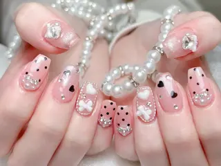 ネイル MoMoA Nail ネイル長さ出し専門店のネイルデザイン