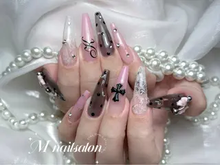 ネイル M🌷nail 長さだし専門店のネイルデザイン