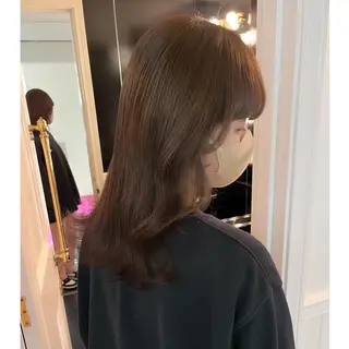 セミロング カラー miyu /トレンド カラー×艶髪のヘアスタイル