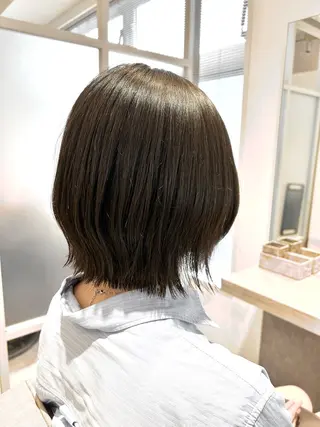 ミディアム 似合わせボブ🫧 丸みショート藤本のヘアスタイル