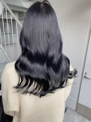 セミロング カラー 乾かすだけで美髪✨ 髪質改善専門/鈴木遼のヘアスタイル