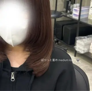 ミディアム ヒナ|縮毛矯正| 髪質改善|大和西大寺のヘアスタイル