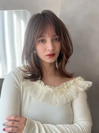 ロング 山中 欧輔のヘアスタイル