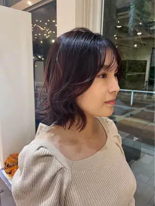 ミディアム 清水 悠希のヘアスタイル