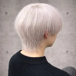ショート カラー ✨ブリーチ支持No1 複雑履歴修正/舘岡のヘアスタイル