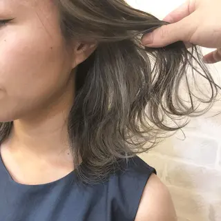 ミディアム カラー 艶髪育成サロン 京橋 shinのヘアスタイル