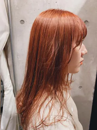 ロング カラー ヘアアレンジ ボブパーマコテ巻き風 パーマNo1深江秀平のヘアスタイル