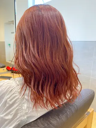 セミロング カラー 韓国風・ブリーチなし ・あり後藤 一斗店長のヘアスタイル