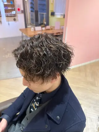 ショート パーマ 【似合わせ】 藤原 拓徒のヘアスタイル
