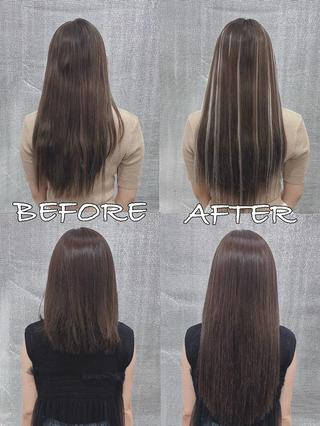 ロング カラー ヘアアレンジ LIP 大阪本店 エクステ MISAのヘアスタイル