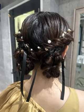 セミロング ヘアアレンジ 渋谷SALOWIN 乙津 茜/女性のみ◎のヘアスタイル