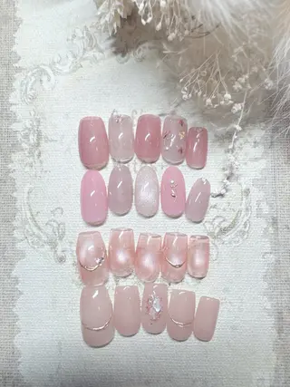ネイル ティアラネイル 宇都宮深爪矯正のネイルデザイン