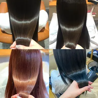 ミディアム カラー 平原 ミレイのヘアスタイル