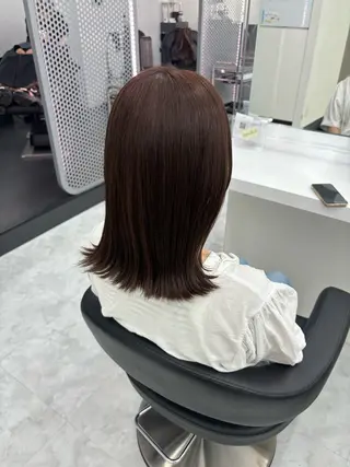 ロング 🎀暖色カラー🎀 韓国ヘア まなかのヘアスタイル