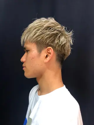 ショート カラー メンズ 永野 正芳のヘアスタイル