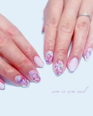 ネイル arm in arm ︎✿Yamamotoのマツエク・マツパデザイン