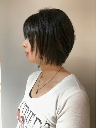 ショート 抜け感ショートボブ/ レイヤーkoukiのヘアスタイル
