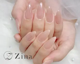 セミロング 自爪育成/zina/ KIMIのネイルデザイン