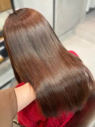 ロング パーマ 艶カラー✨️髪質改善 🪽縮毛矯正mamiのヘアスタイル