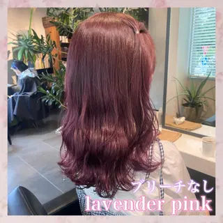 セミロング カラー 💗ガーリーヘア🎀 saki💗のヘアスタイル