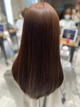 セミロング カラー 顔周り/くびれヘア 韓国ヘア💕風間るなのヘアスタイル