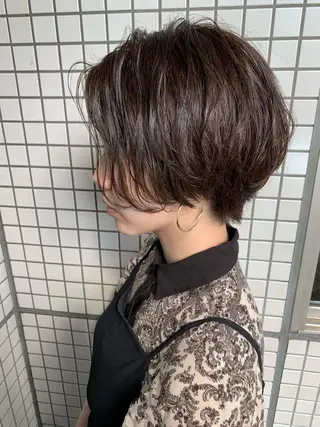 ショート カラー パーマ ヘアアレンジ Bianca 代表 硲 貴亮【東武練馬】のヘアスタイル