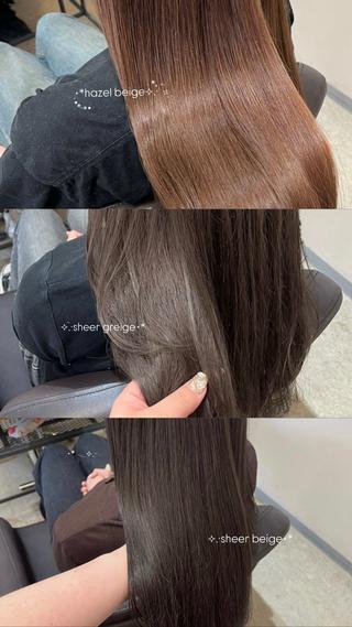 カラー 🎀韓国レイヤー/ 🫧透明感カラーのヘアスタイル