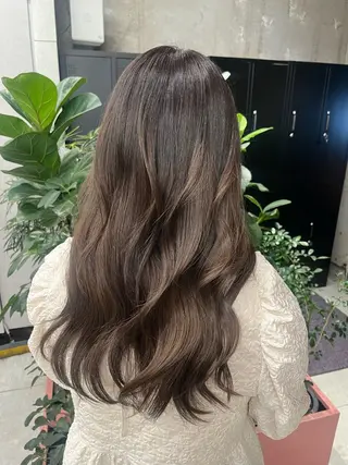 ロング カラー BASSA鷺ノ宮 KANON⸜❤︎⸝‍のヘアスタイル