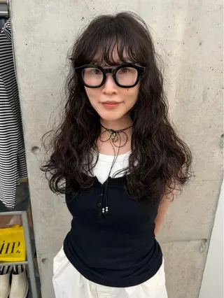 セミロング パーマ MIES amane(アマネ)のヘアスタイル