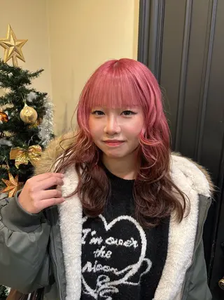 セミロング カラー Karin／ レイヤーブリーチ🥀のヘアスタイル