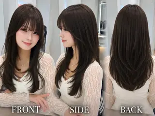 ミディアム カラー ヘアアレンジ 【博多髪質改善】 吉村 清志のヘアスタイル