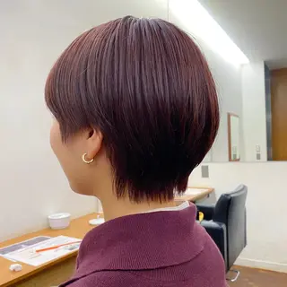 ショート カラー 似合わせレイヤー/ ケアパーマ/高倉のヘアスタイル
