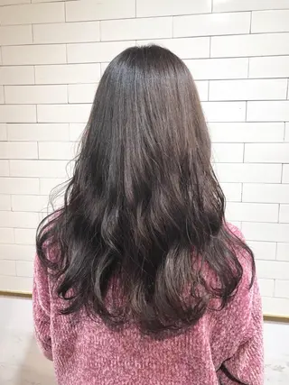 ロング カラー 髪質改善/縮毛矯正/ 艶カラー🦢川上葵のヘアスタイル
