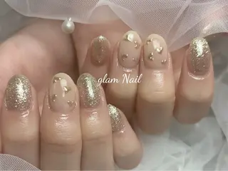 ネイル エツメ💅 長さ出し🎀デザインのネイルデザイン