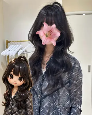 ロング hiyori🎀 トレンドレイヤーのヘアスタイル